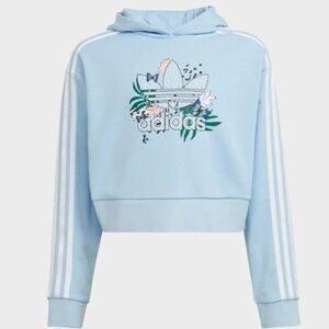 Adidas| Kids HER Studio London Animal Flower 3 stripe hoodie- Size 11-12 years
